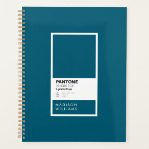 Agenda Notebook Azul de Lyon Personalizado   Nome persona