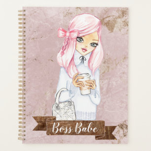 Agenda Notebook Boss Babe Planner para Meninas Chefe