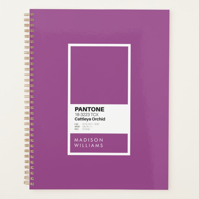 Agenda Notebook Cattleya Orchid Personalizado | Personali (Frente)