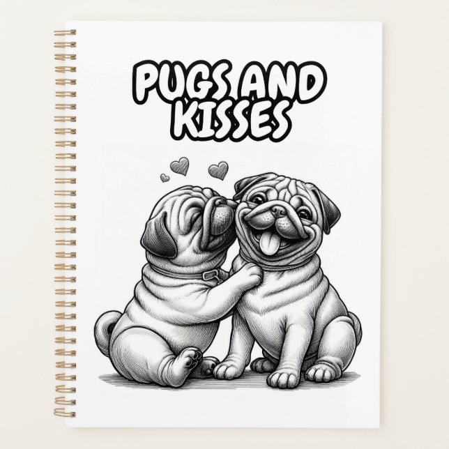 Agenda Notebook com cãozinho trazendo alegria à sua vida (Frente)