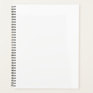 Agenda Notebook com Cobrir flexível espiral preto de 11"x