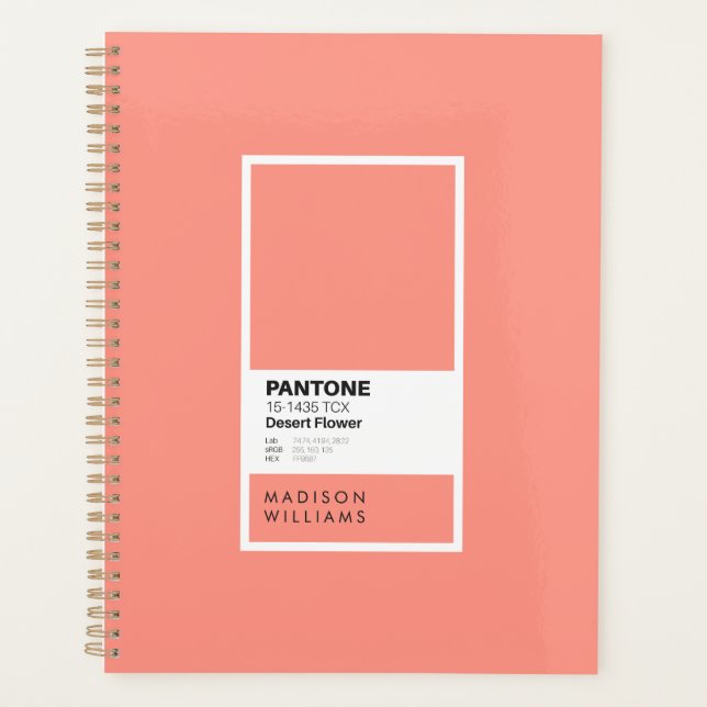 Agenda Notebook com ventilador do deserto personalizado | (Frente)