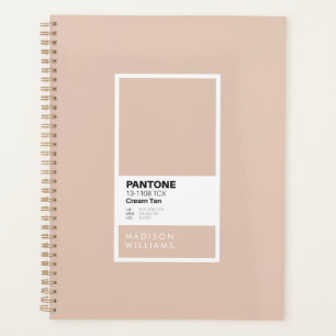 Agenda Notebook Cream Tan Personalizado Soft Beig Perso