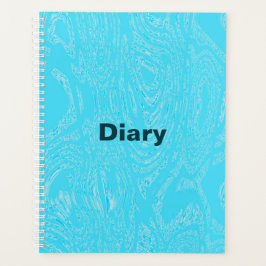 Agenda Notebook Cyan Ice Spiral
