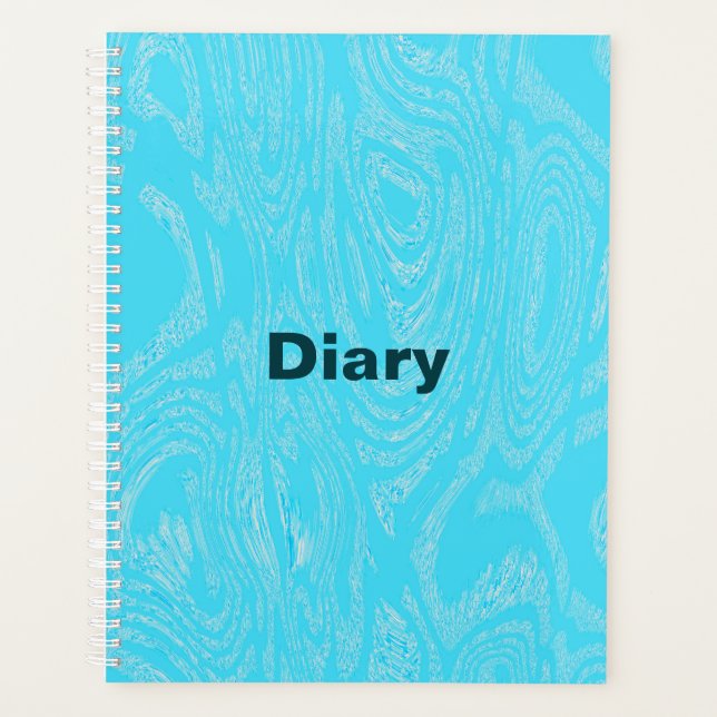 Agenda Notebook Cyan Ice Spiral (Frente)