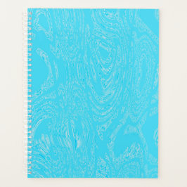 Agenda Notebook Cyan Ice Spiral