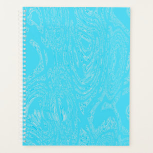 Agenda Notebook Cyan Ice Spiral