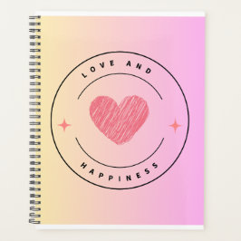 Agenda Notebook de amor e felicidade