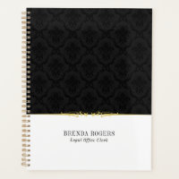 Notebook de destaque para damascos brancos e preto