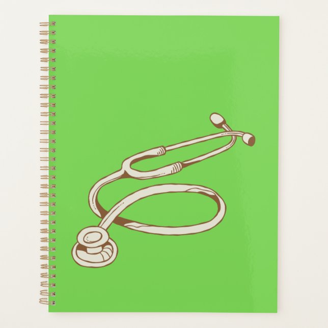 Agenda Notebook de enfermeiro para trabalho e notas (Frente)