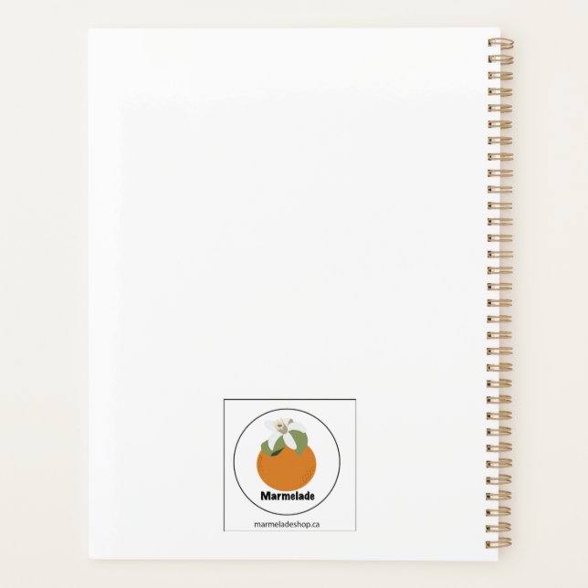 Agenda Notebook de fada de peônia (Verso)