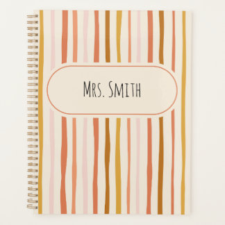 Agenda notebook de professor, presente personalizado de p