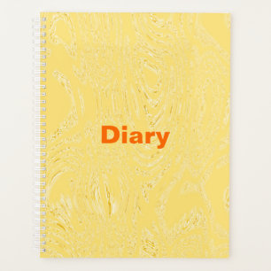 Agenda Notebook espiral de diário amarelo de gelo