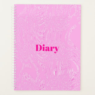 Agenda Notebook espiral de Diário de Gelo Rosa