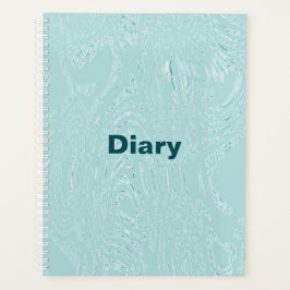 Agenda Notebook espiral de Diário Verde Azul
