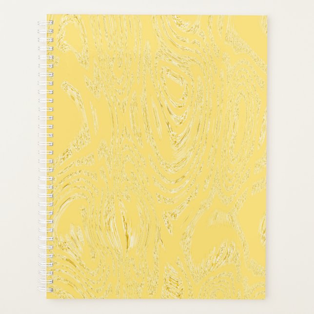 Agenda Notebook espiral de gelo amarelo (Frente)
