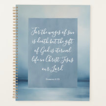 Notebook espiral de imagem versa na Bíblia 6:23