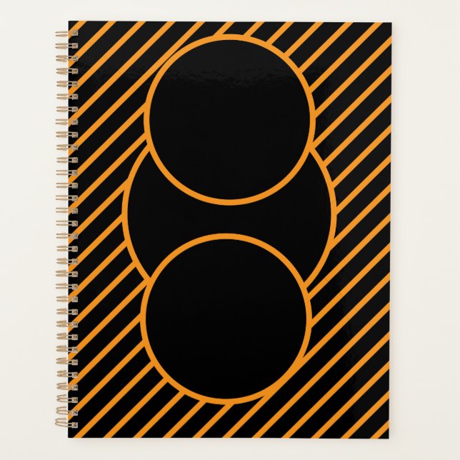 Agenda Notebook Espiral Geométrico Moderno (Frente)