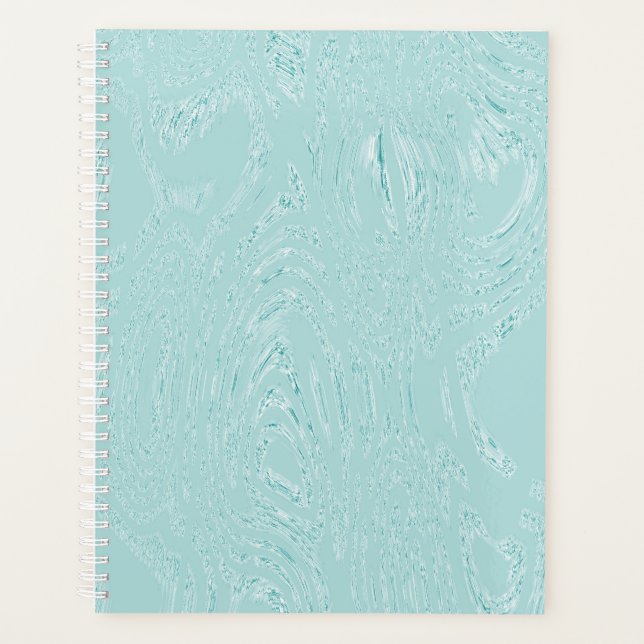 Agenda Notebook espiral verde azul (Frente)