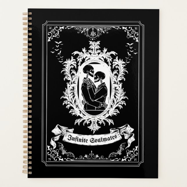 Agenda Notebook espiralado infinito para colegas (Frente)