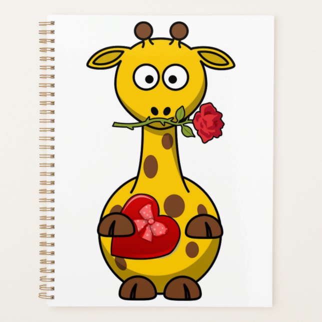 AGENDA NOTEBOOK "FELIZ DIA DE OS NAMORADOS" GIRAFFE (Frente)