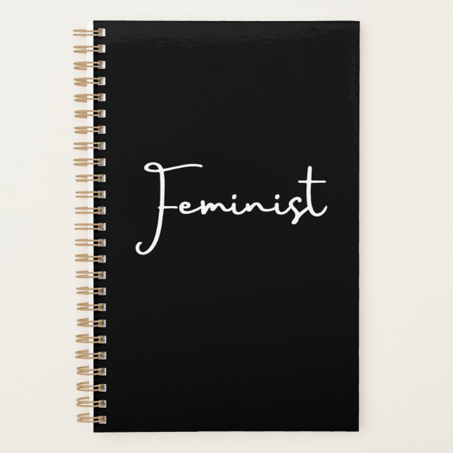 Agenda Notebook Feminista - MulheresSeus Pensamentos, Seu (Frente)