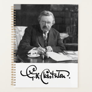 Agenda Notebook G. K. Chesterton no Trabalho