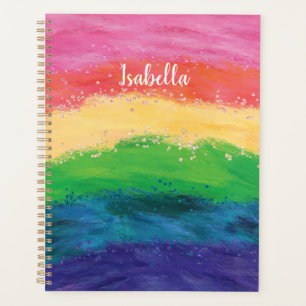 Agenda Notebook Girly Glitter Personalizado