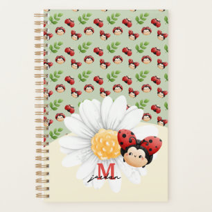 Agenda Notebook LadyBug Bonito para Crianças com Nome