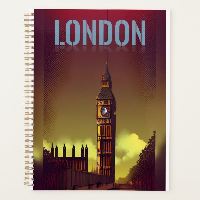 Agenda Notebook London Reino Unido (Frente)