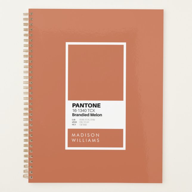 Agenda Notebook Melon personalizado | Nome personalizado (Frente)