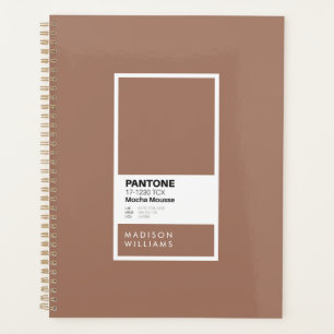 Agenda Notebook Mocha Brown Personalizado Diário Person