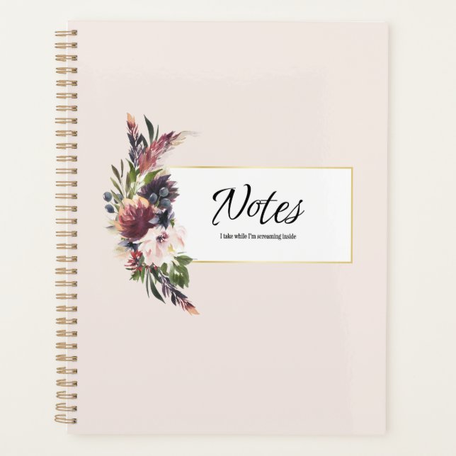 Agenda Notebook of Internally Screaming (Frente)