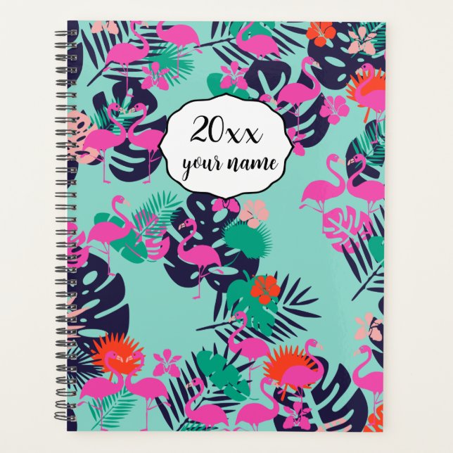 Agenda Notebook Personalizado Flamingo Planner (Frente)