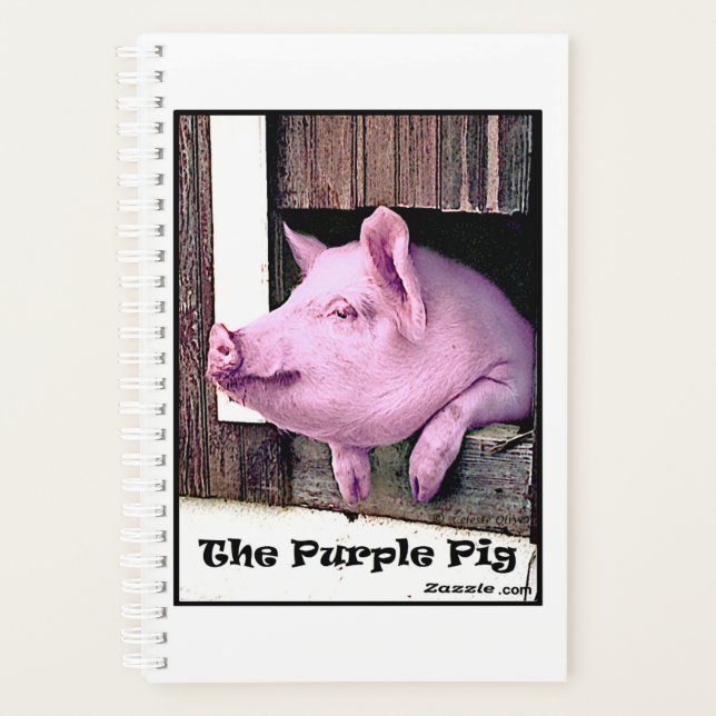 Agenda Notebook Purple Pig Planner (Frente)