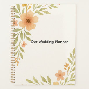 Agenda Notebook Rustic Wildflower Planner