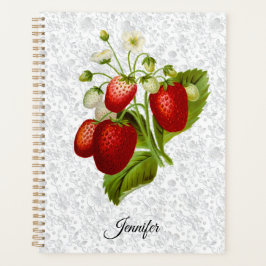 Agenda Notebook Strawberry Personalizado Spiral Planner