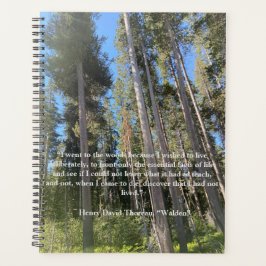 Agenda Notebook Tres Forest Woods Thoreau