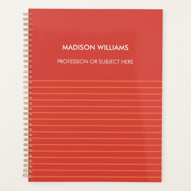 Agenda Notebook Verde Personalizado (Frente)