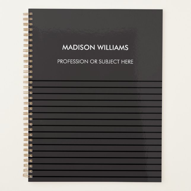 Agenda Notebook Verde Personalizado (Frente)