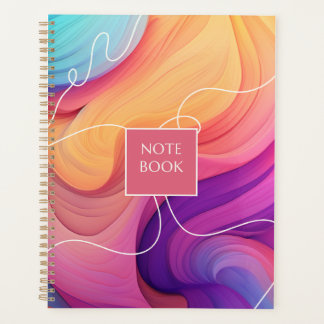Agenda Notebook Vibrant Waves