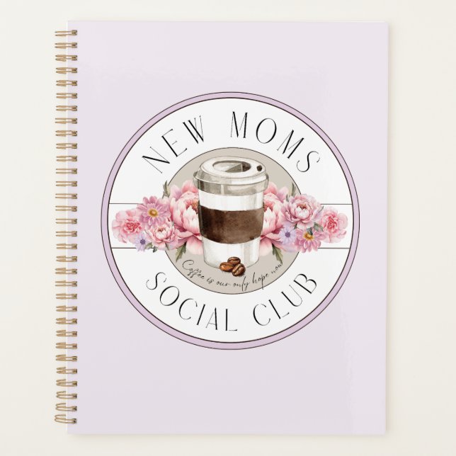 Agenda Nova Mãe Humor, café é nossa única esperança (Frente)