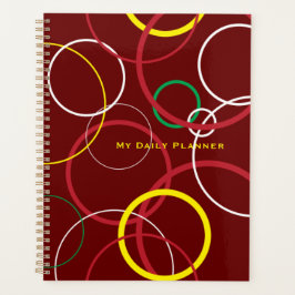 Agenda Novo Wave Burgundy Planner