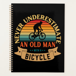 Agenda Nunca subestime um homem velho com uma bicicleta