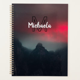 Agenda Nuvens a arder, nevoeiro e monograma das montanhas