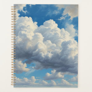 Agenda Nuvens brancas e céu azul limpo