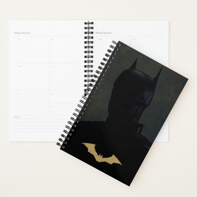 Agenda O Batman Com O Símbolo De Bat Do Ouro (Exibição)