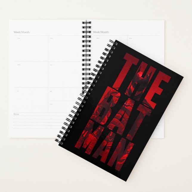 Agenda O Batman Typografia Cutout (Exibição)