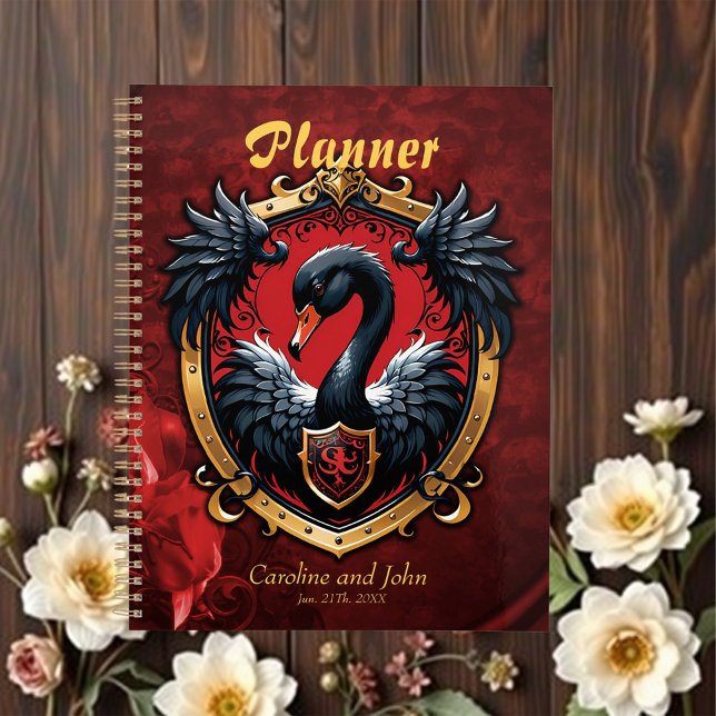 Agenda O Cisne Negro é um símbolo de elegância e poder. (Criador carregado)