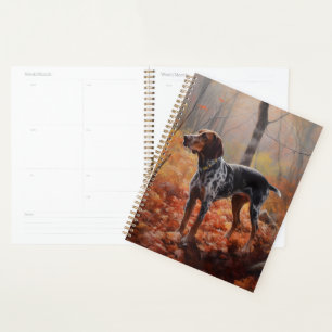 Agenda O Conhound Bluetick nas Folhas de outono cai inspi